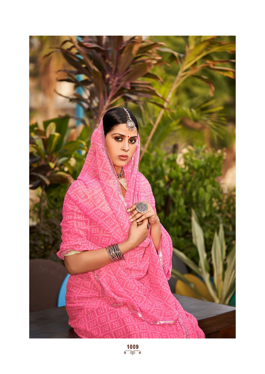 Stavan Smruti Stylish Fancy Designer Party Wear Georgette Saree Collection